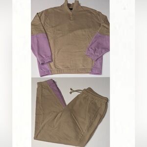 NEW ASOS men’s quarter zip sweater / sweats SET